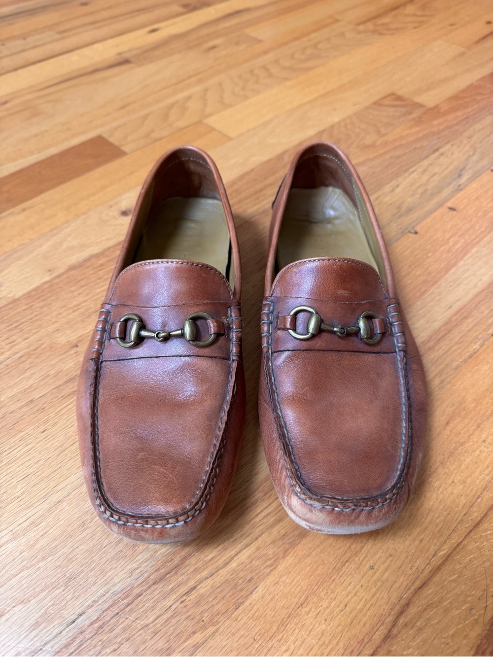 Cole Haan Brown Leather Horsebit Loafers